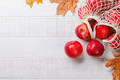 Mesh bag with fresh red apples - PhotoDune Item for Sale