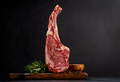 Raw Tomahawk beef steak and spices - PhotoDune Item for Sale
