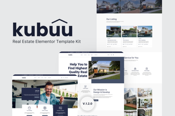 Kubuu - Real Estate Elementor Template Kit