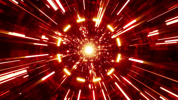 Red Light Smear Sci Fi Space