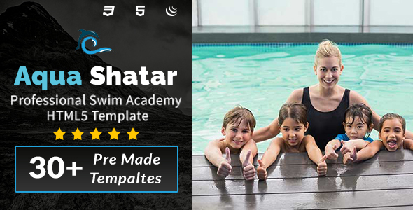 Aqua Shatar - Professional Swim Academy HTML5 Template