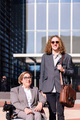 business man and woman smiling looking at camera - PhotoDune Item for Sale