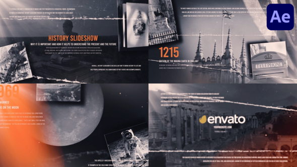 Historical Photography Slideshow for After Effects