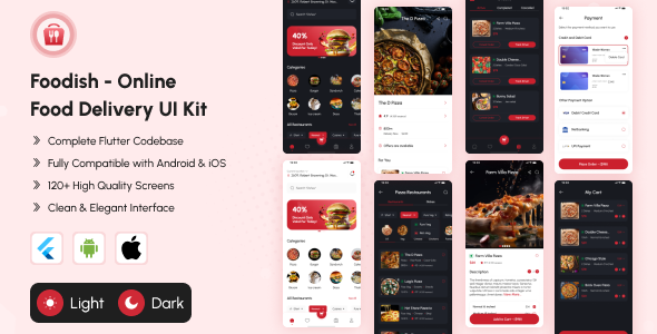 Foodish - Online Food Delivery Flutter UI Kit | Restaurant Food Delivery Flutter App