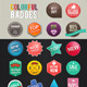 Colorful Badges - GraphicRiver Item for Sale