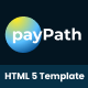 PayPath - Fintech & Online Payment Gateway HTML5 Template - ThemeForest Item for Sale