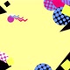 Memphis geometric shapes fly and rotate - VideoHive Item for Sale