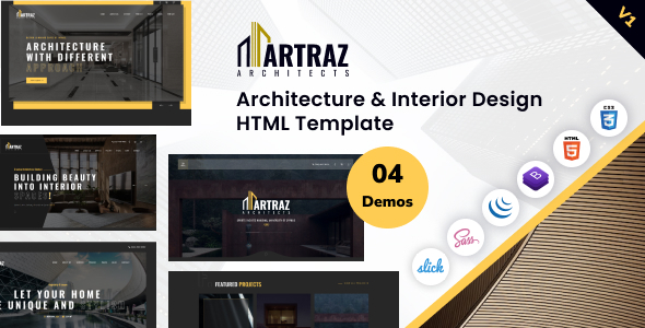 Artraz – Architecture & Interior Design HTML Template