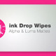 Ink Drop Luma and Alpha Matte Wipes - VideoHive Item for Sale