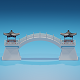Cartoon Chinese Pavilion and Stone Bridge 2 - 3DOcean Item for Sale