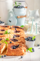 Sweet blueberry cake made of fresh berry fruits. - PhotoDune Item for Sale