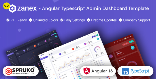 Zanex - Angular Admin & Dashboard Template