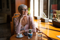 Woman in cafe - PhotoDune Item for Sale