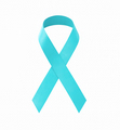 Realistic blue ribbon, world prostate cancer day symbol in november. - PhotoDune Item for Sale