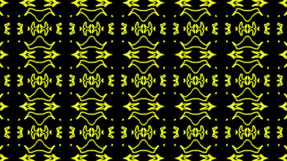 Abstract yellow geometric seamless pattern background