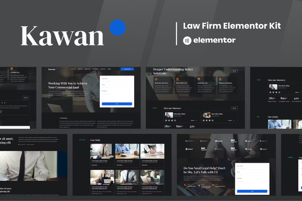 Kawan - Law Firm Elementor Template Kit