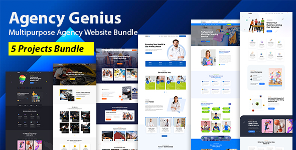 Agency Genius - Multipurpose Business Website Bundle