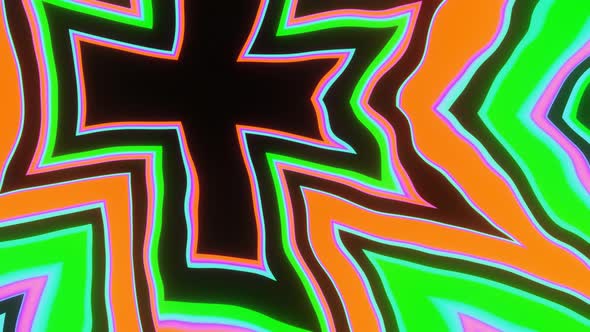 Strobe Multicolor Pulsating Neon Disco Background VJ Loop