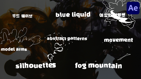 Abstract Sketch Titles for After Effects alt