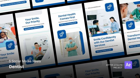 Social Media Reels - Dentist After Effects Template