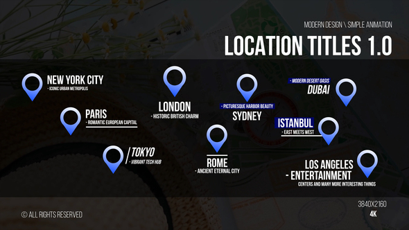 Location Titles 1.0 | After Effects