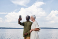 Senior couple making selfie on the phone - PhotoDune Item for Sale