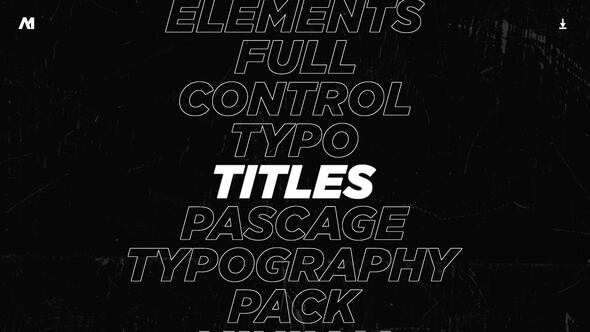 Typography Titles 2.0 | MOGRT