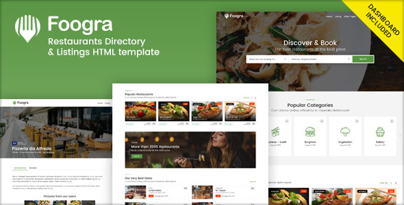 Foogra - Restaurants Directory & Listings Template