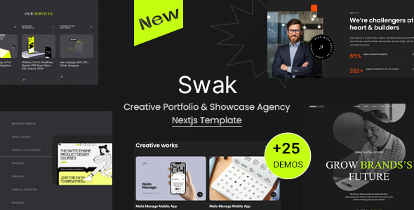 Swak - Creative Portfolio & Agency Nextjs Template