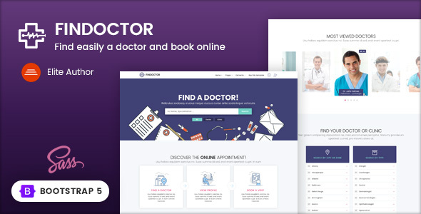 Findoctor - Doctors directory and Book Online template