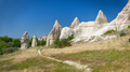 Unique geological formations in Love Valley in Cappadocia. Popular touristic area in Turkey - PhotoDune Item for Sale