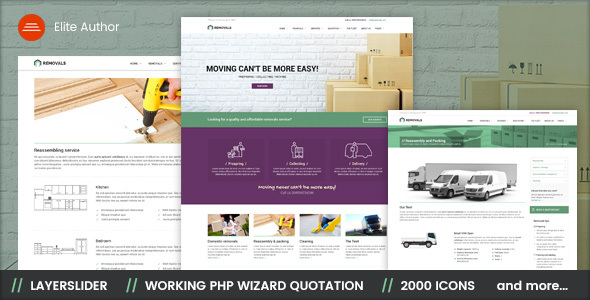 Removals - Moving Site template