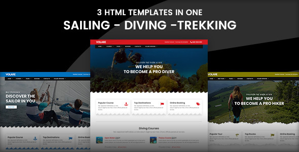 Volare – Trekking and Sailing Site Template
