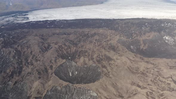 Icelandic Volcano under this Large Glacier