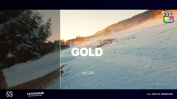 Gold LUT Collection Vol. 04 for Final Cut Pro X alt