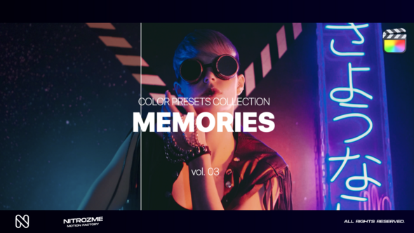 Memories LUT Collection Vol. 03 for Final Cut Pro X alt