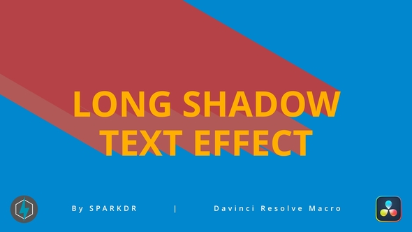 Long Shadow / Extrude Text Effect | Davinci Resolve Macro