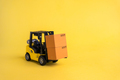 Forklift transports boxes. Warehouses - PhotoDune Item for Sale