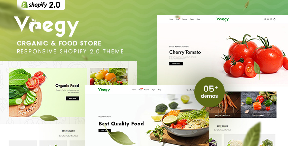 Vaegy - Organic & Food Store Shopify 2.0 Theme