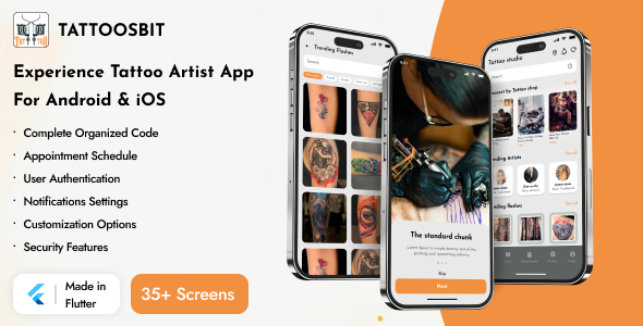 TattoosBit - MobileApp for Tattoo Studio | Creator | Artists