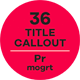 Minimal Title & Callout (mogrt) - VideoHive Item for Sale