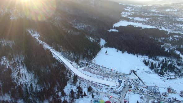 Sunset At The Great Krokiew (Wielka Krokiew) Ski Jumping Hill, Zakopane, Poland