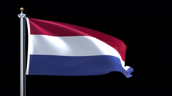 Netherlands Waving Flag