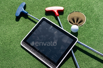 Mini Golf Game, mobile app, tablet PC.