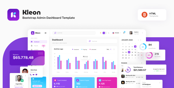 Kleon - Bootstrap Admin Dashboard Template