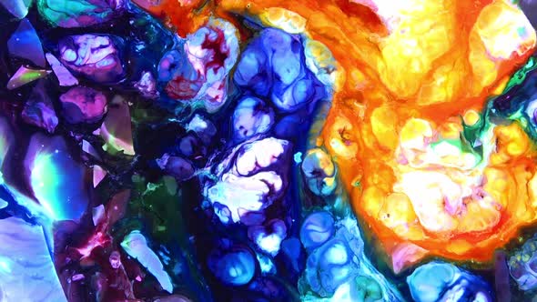 Abstract Colorful Invert Sacral Paint  Exploding Texture 399
