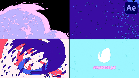 Juicy Liquid Logo for After Effects alt