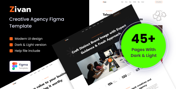 ZIVAN - Creative Agency Figma Template