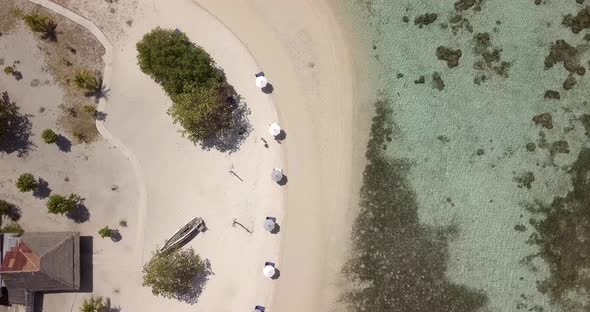 AERIAL: Komodo island in Indonesia