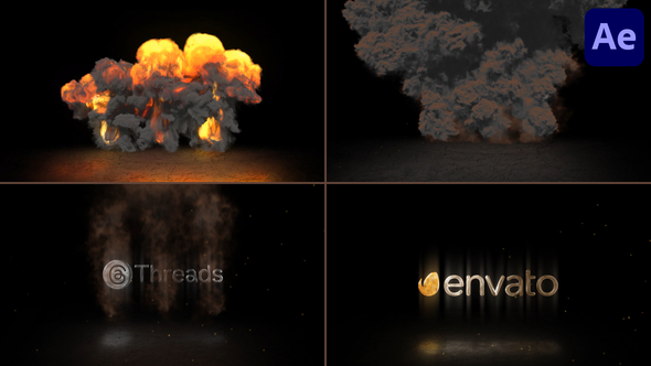 Fast Explosions Logo Reveal for After Effects alt